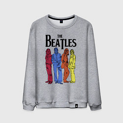 Свитшот хлопковый мужской The Beatles all, цвет: меланж