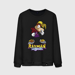 Свитшот хлопковый мужской Rayman - legends, цвет: черный