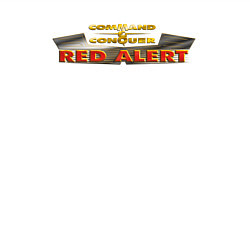 Свитшот хлопковый мужской Command & Conquer: Red Alert logo, цвет: белый — фото 2