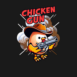 Свитшот хлопковый мужской Chicken Gun - chicken, цвет: черный — фото 2