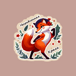 Свитшот хлопковый мужской Лиса несравненная краса, цвет: пыльно-розовый — фото 2