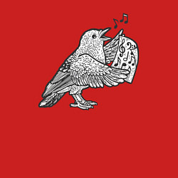 Свитшот хлопковый мужской Bird song, цвет: красный — фото 2