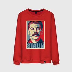 Свитшот хлопковый мужской Face Stalin, цвет: красный