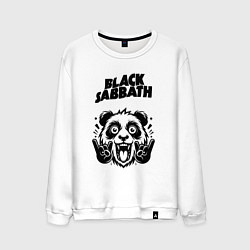 Свитшот хлопковый мужской Black Sabbath - rock panda, цвет: белый