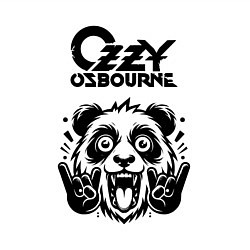 Свитшот хлопковый мужской Ozzy Osbourne - rock panda, цвет: белый — фото 2