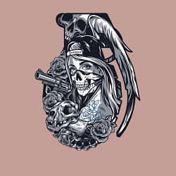 Свитшот хлопковый мужской Gangster grenade, цвет: пыльно-розовый — фото 2