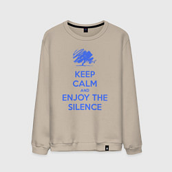 Мужской свитшот Keep calm and enjoy the silence