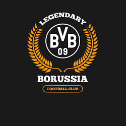 Свитшот хлопковый мужской Лого Borussia и надпись legendary football club, цвет: черный — фото 2