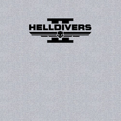 Свитшот хлопковый мужской Helldivers 2: Logo, цвет: меланж — фото 2