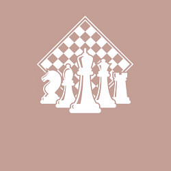 Свитшот хлопковый мужской Фигуры шахмат, цвет: пыльно-розовый — фото 2