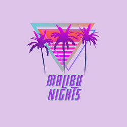 Свитшот хлопковый мужской Malibu nights, цвет: лаванда — фото 2