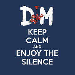 Свитшот хлопковый мужской DM keep calm and enjoy the silence, цвет: тёмно-синий — фото 2