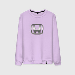 Свитшот хлопковый мужской Honda logo auto grey, цвет: лаванда