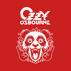 Свитшот хлопковый мужской Ozzy Osbourne rock panda, цвет: красный — фото 2