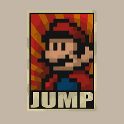 Свитшот хлопковый мужской Jump Mario, цвет: миндальный — фото 2