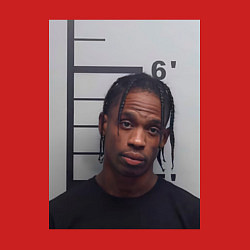 Свитшот хлопковый мужской Travis Scott magshot, цвет: красный — фото 2