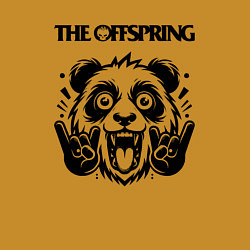 Свитшот хлопковый мужской The Offspring - rock panda, цвет: горчичный — фото 2