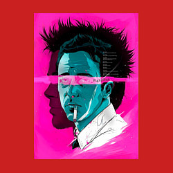 Свитшот хлопковый мужской Fight club pink poster, цвет: красный — фото 2