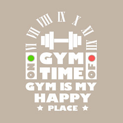 Свитшот хлопковый мужской Время спортзала, цвет: миндальный — фото 2