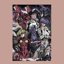 Свитшот хлопковый мужской Евангелион Аска Лэнгли Сорью, цвет: пыльно-розовый — фото 2