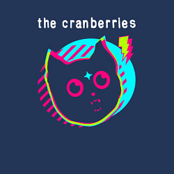 Свитшот хлопковый мужской The Cranberries rock star cat, цвет: тёмно-синий — фото 2