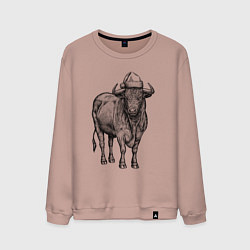 Мужской свитшот Новогодний бык