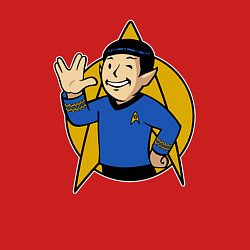 Свитшот хлопковый мужской Мистер Спок, цвет: красный — фото 2