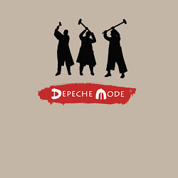 Свитшот хлопковый мужской Depeche Mode - Spirit band logos, цвет: миндальный — фото 2