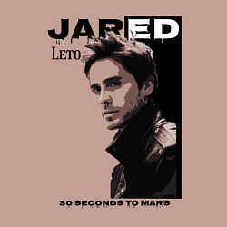 Свитшот хлопковый мужской Jared Joseph Leto 30 Seconds To Mars, цвет: пыльно-розовый — фото 2