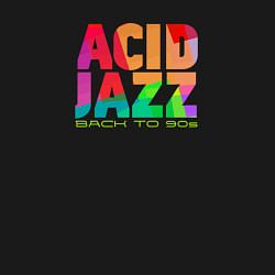 Свитшот хлопковый мужской Acid jazz colorful, цвет: черный — фото 2
