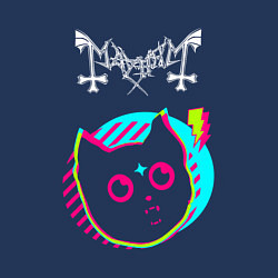 Свитшот хлопковый мужской Mayhem rock star cat, цвет: тёмно-синий — фото 2