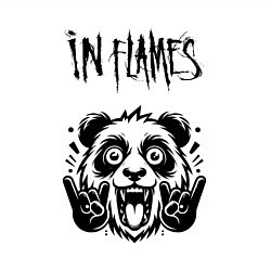 Свитшот хлопковый мужской In Flames - rock panda, цвет: белый — фото 2