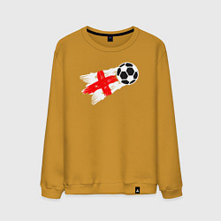 Свитшот хлопковый мужской Футбол Англии, цвет: горчичный