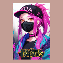 Свитшот хлопковый мужской Akali Kda League Of Legends, цвет: пыльно-розовый — фото 2