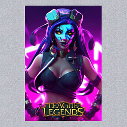 Свитшот хлопковый мужской League of Legends Akali Kda, цвет: меланж — фото 2