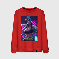 Свитшот хлопковый мужской League of Legends Akali Kda, цвет: красный