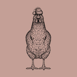 Свитшот хлопковый мужской Петушок новогодний, цвет: пыльно-розовый — фото 2