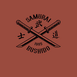 Свитшот хлопковый мужской Самурай бусидо, цвет: кирпичный — фото 2