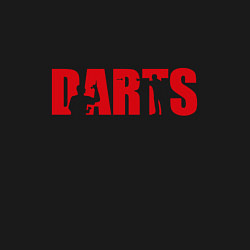 Свитшот хлопковый мужской Darts red, цвет: черный — фото 2