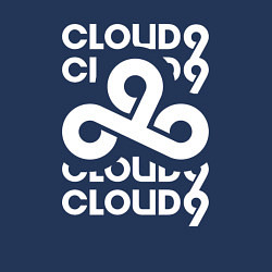 Свитшот хлопковый мужской Cloud9 - in logo, цвет: тёмно-синий — фото 2