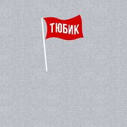 Свитшот хлопковый мужской Тюбик - рэд флэг, цвет: меланж — фото 2