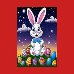 Свитшот хлопковый мужской Ушастик и яички, цвет: красный — фото 2