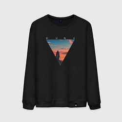 Свитшот хлопковый мужской Dune - Desert, цвет: черный