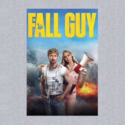Свитшот хлопковый мужской Ryan Gosling and Emily Blunt the fall guy, цвет: меланж — фото 2