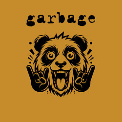 Свитшот хлопковый мужской Garbage - rock panda, цвет: горчичный — фото 2