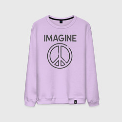 Свитшот хлопковый мужской Peace imagine, цвет: лаванда