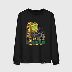 Мужской свитшот Ретро компьютер геймер