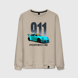 Мужской свитшот Cпортивный автомобиль Porsche