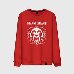 Мужской свитшот Breaking Benjamin rock panda