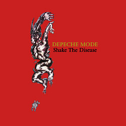 Свитшот хлопковый мужской Depeche Mode - Shake the disease single, цвет: красный — фото 2